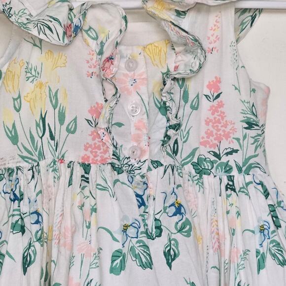 Janie and Jack floral ruffle dress. Size 12-18 months. - Picture 6 of 8